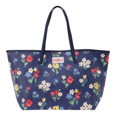 Leather Trim Tote Large