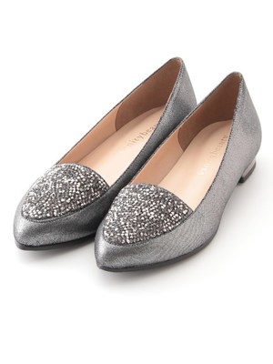 vanitybeauty】ラメビジューフラットシューズ