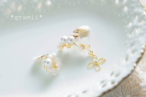 flower×flower earcuff イヤリングセット