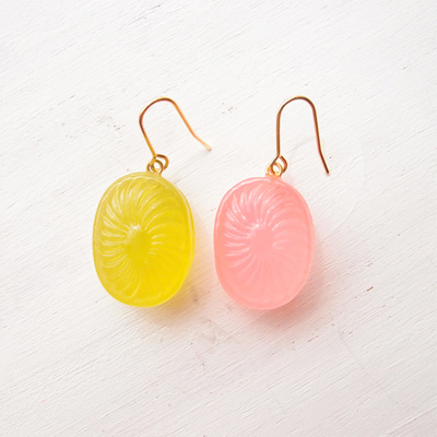 マスカットピーチのキャンディー・ピアス/イヤリング
