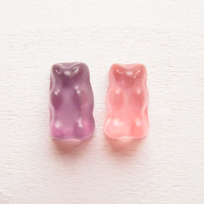 ピンク&パープルグミ・ピアス/イヤリング