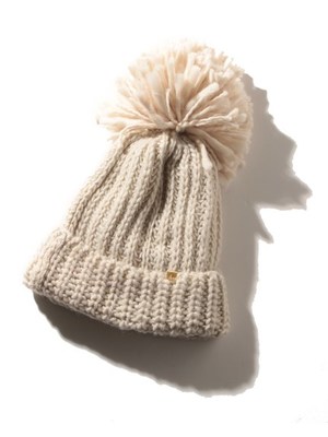 Mila Owen (ミラ オーウェン)  ポンポン付きニット帽