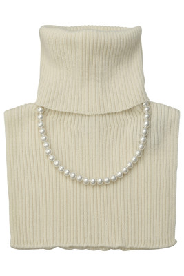 ネックレス付きタートル付け襟