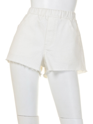 gelato pique (ジェラートピケ) 【gelato pique garden】ホワイトデニムショートパンツ