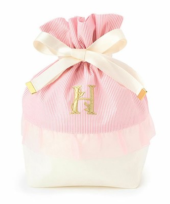 Afternoon Tea イニシャル巾着ポーチ