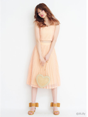 lilLilly (リルリリー) レースビスチェ