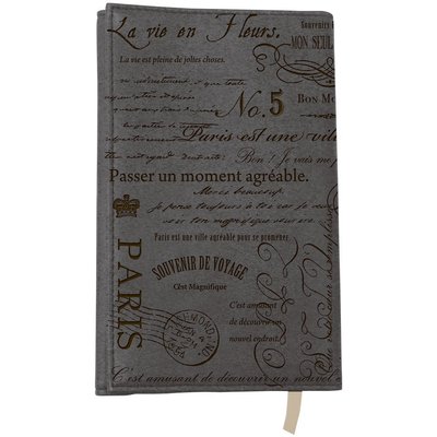 東京アンティーク ブックカバー(レター)/ブラック GB-LK