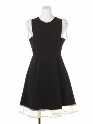 lilLilly  デイジートリミングドレス