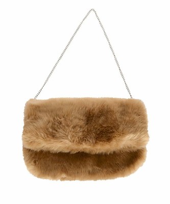 【MERCURYDUO】フェイクファー折り返しクラッチバッグ