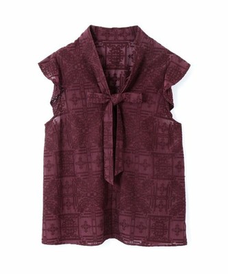 クロスステッチエンブロイダリーブラウス