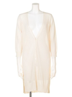 前身メッシュスカシ柄カーディガン