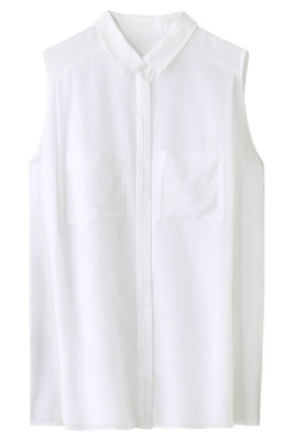 ノースリーブシャツブラウス