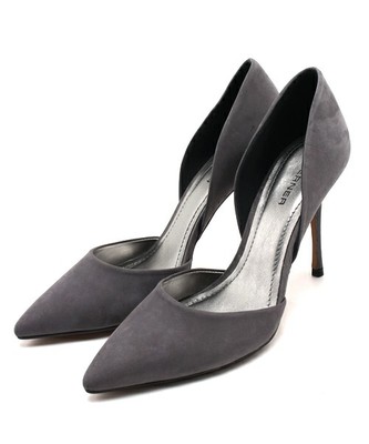 NUBUCK SIDEOPEN HEEL PUMPS