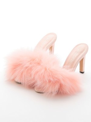 LILICIOUSフェザーFURミュール