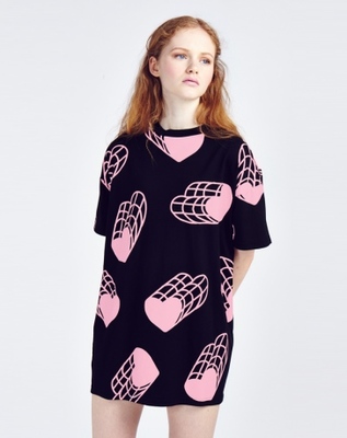 LAZY OAF HEART OVERSIZED T-SHIRT