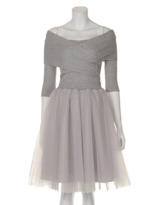 カシュクールニットコンビワンピース