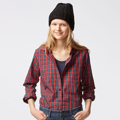 エクストラファインコットンブロードチェックシャツ（長袖）Ｃ＋Ｅ