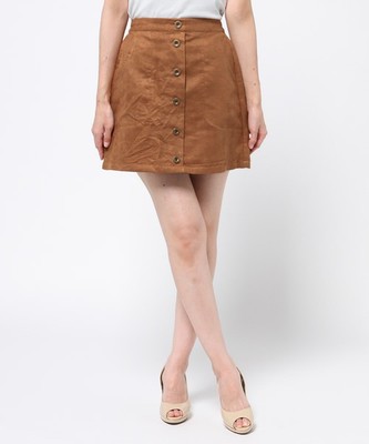 【WEGO】フェイクスエードスカート