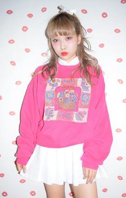 Flower Print Sweat(PINK)