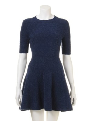 フィット＆フレアニットワンピース