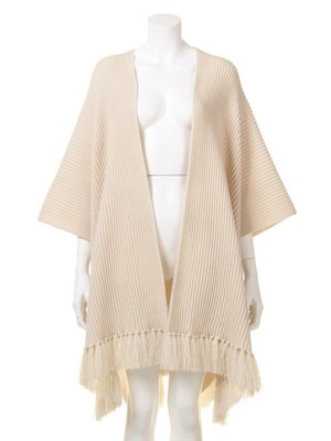 ポンチョ風ストール