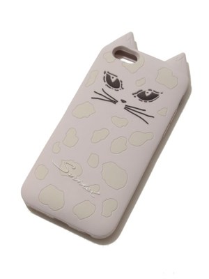 猫アイフォンケース(ピンク)