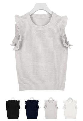 ノースリーブニット