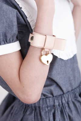 heart key ブレスレット（ベージュ）