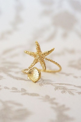 starfish&shellリング