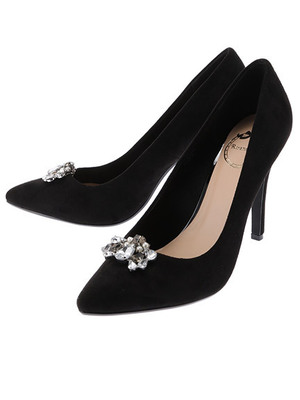 ビジュー付パンプス/Rirandture