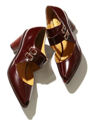 ポインテッドダブルモンクストラップ/FURFUR