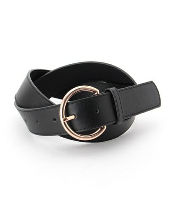 ワンカラーサークルリングバックルベルト