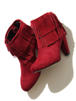 フリンジ2WAYショートブーツ