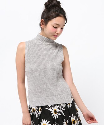 〈RAYCASSIN〉ハイネックノースリーブベスト