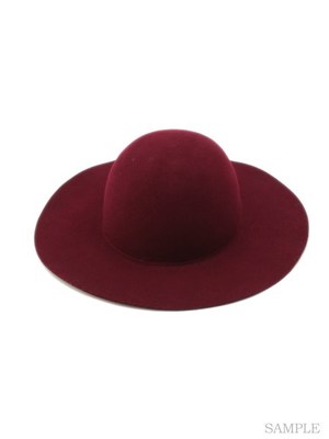 ツバ広フェルトハット