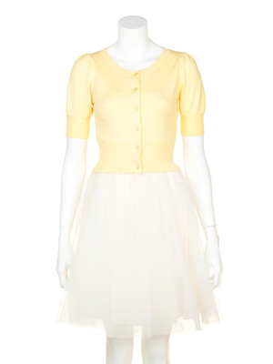 チュールコンビワンピース