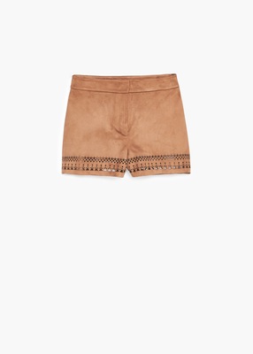 フェイクレザーショートパンツ