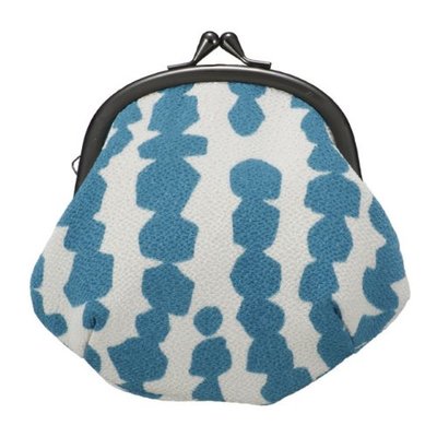 一色ちりめん がま口ポーチ 雨だれ