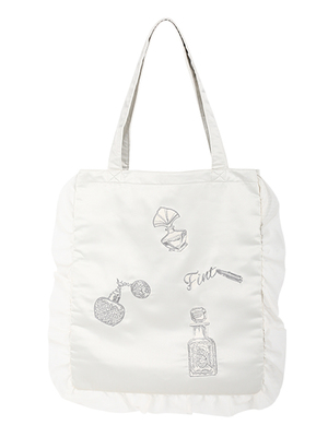 香水刺繍フリルサテントート/F i.n.t