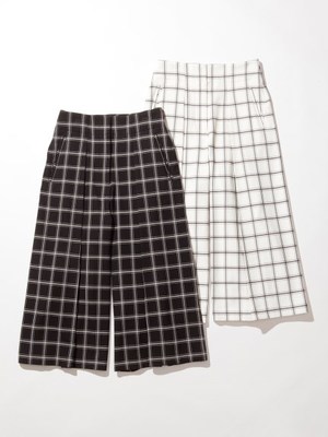 Balcony and Bed (バルコニーアンドベッド)  [Balcony and Bed]グラフチェックガウチョパンツ