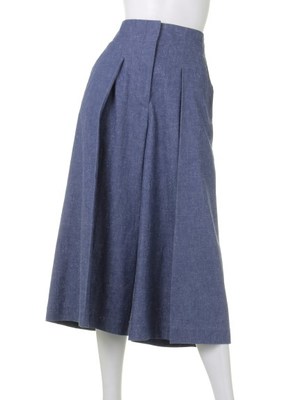 Balcony and Bed (バルコニーアンドベッド)  [Balcony and Bed]ネップデニムガウチョパンツ  