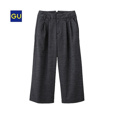 GU（ジーユー）ツイードガウチョパンツ