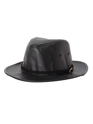 レザーサファリハット