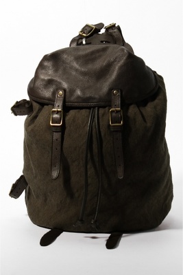 キャンバスレザーバックパック