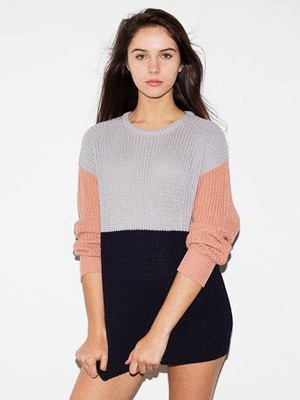 カラーブロック フィッシャーマンズ プルオーバー