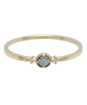 K10YG ロンドンブルートパーズ　リング