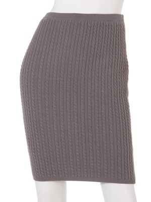 ケーブルニットスカート