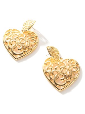 ハートモチーフピアス