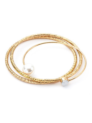 COCO DEAL （ココディール）パール使い3連バングル