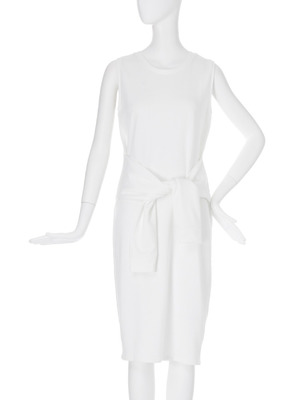 MURUA 【CASUAL】ウエストマークノースリスウェットワンピース